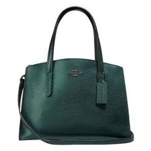 Coach Charlie 28 Carryall Metallic Ivy Satchel